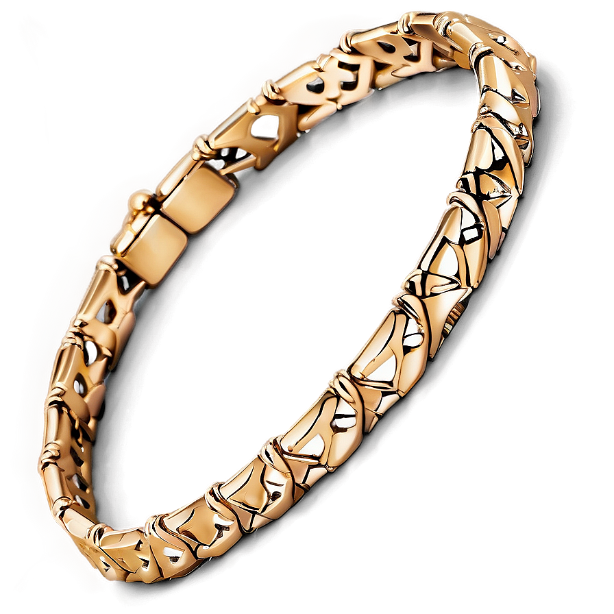 Simple Gold Bracelet Elegance Png 06282024 PNG image