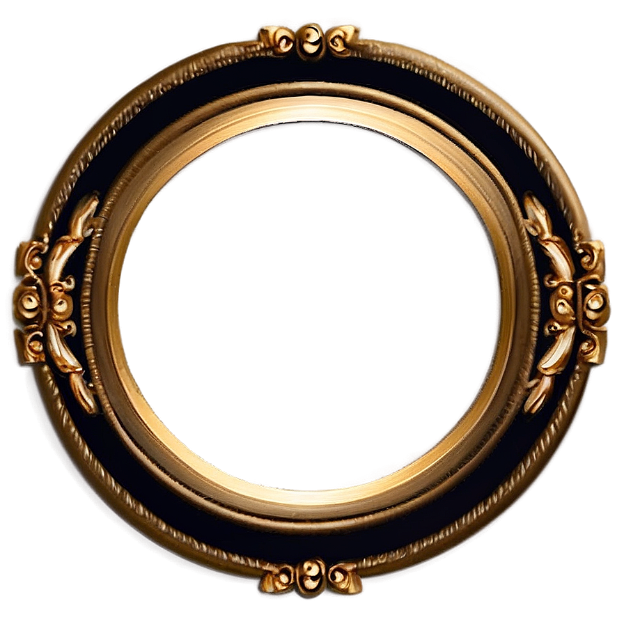 Simple Gold Circle Frame Png 92 PNG image