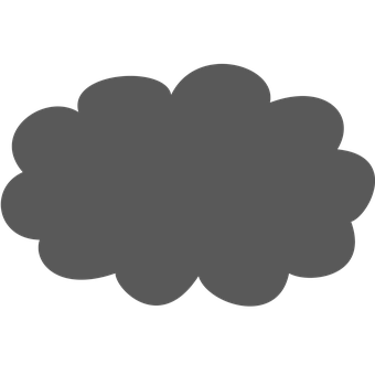 Simple Gray Cloud Icon PNG image