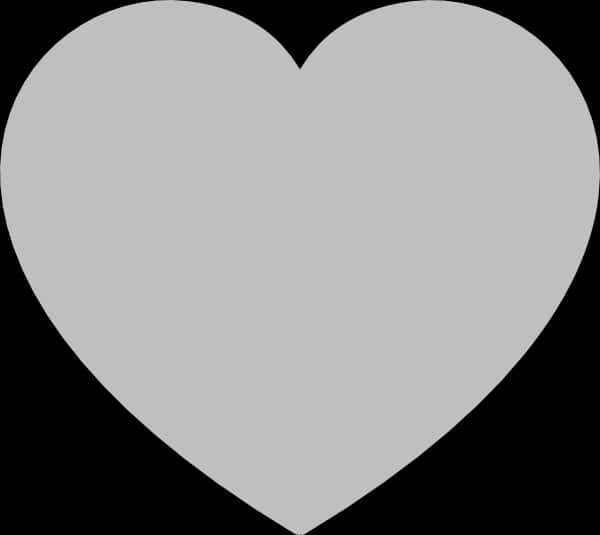 Simple Gray Heart Clipart PNG image
