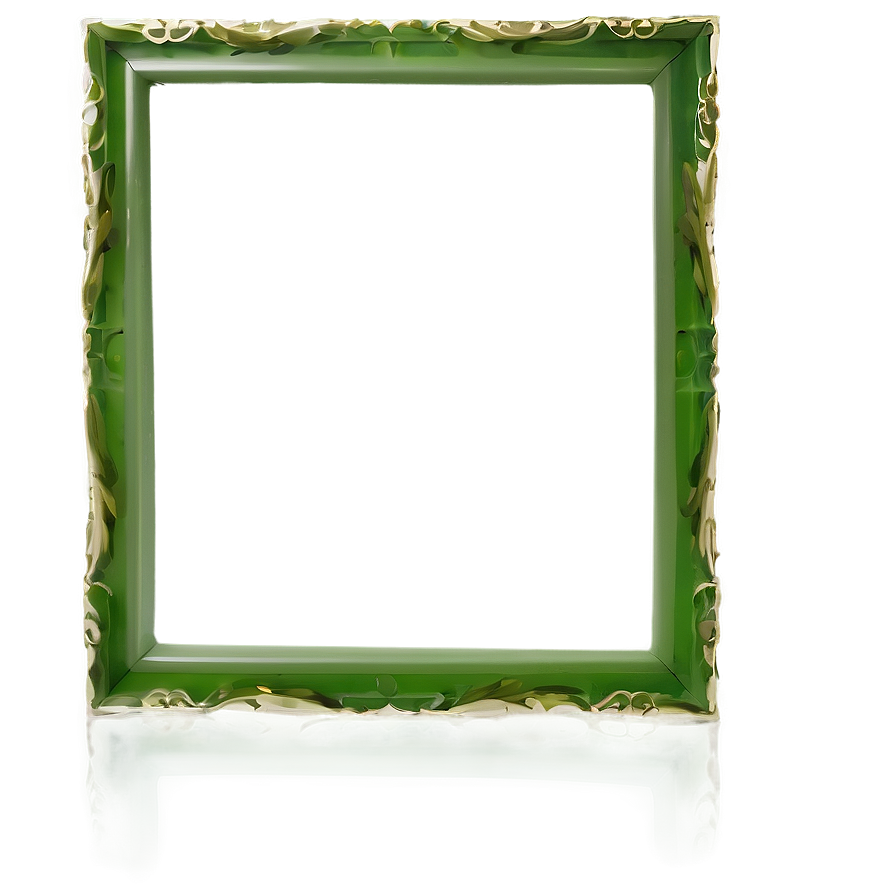 Simple Green Frame Png Ojc PNG image