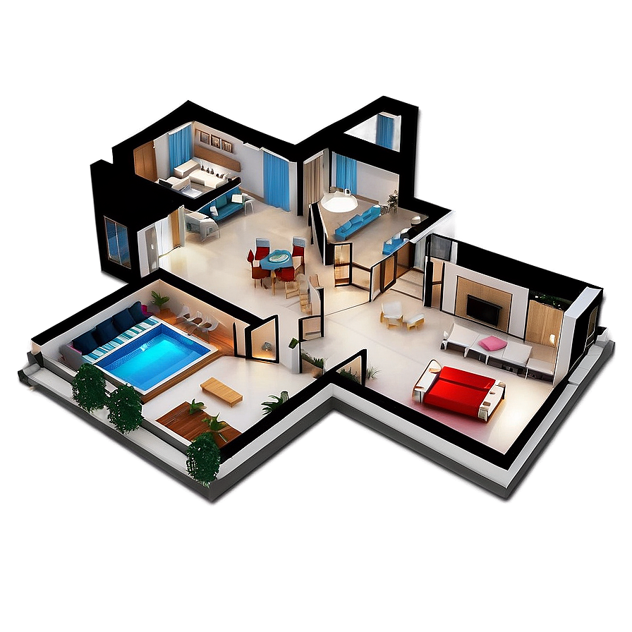 Simple Home Floor Plan Png 06262024 PNG image