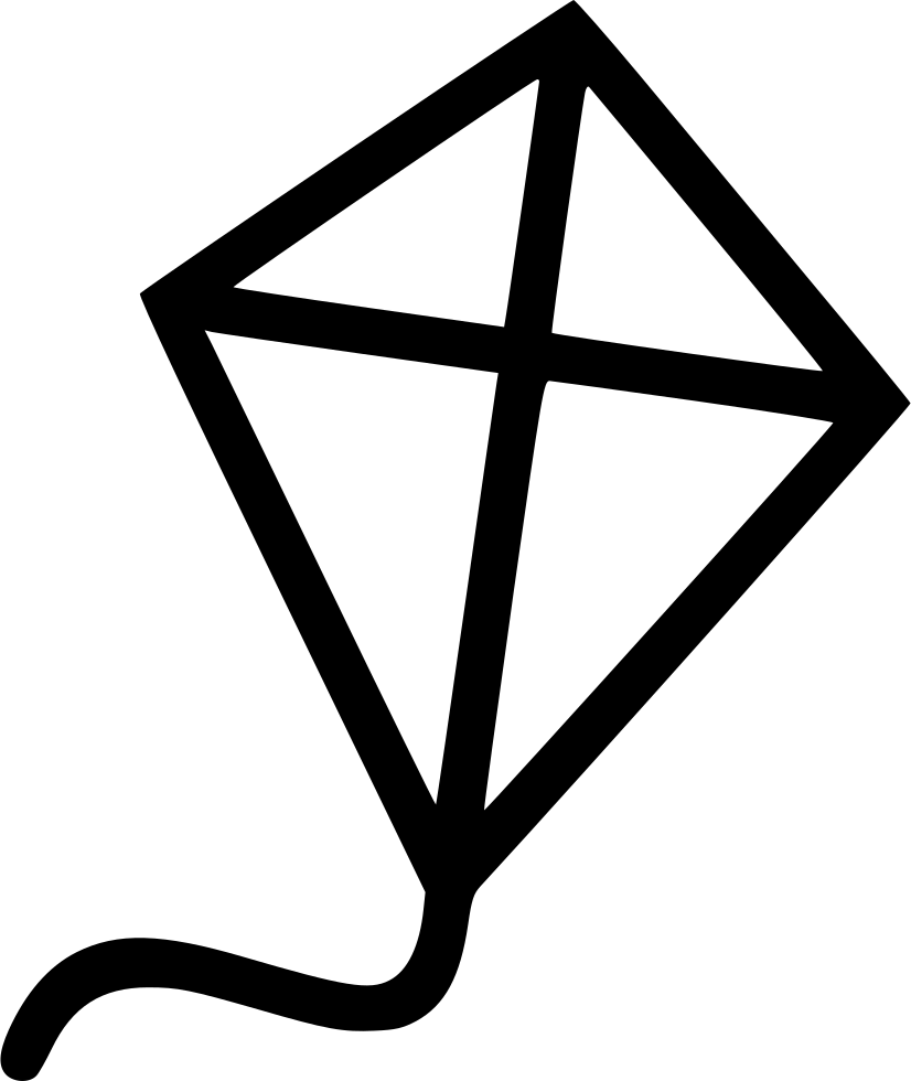 Simple Kite Outline PNG image