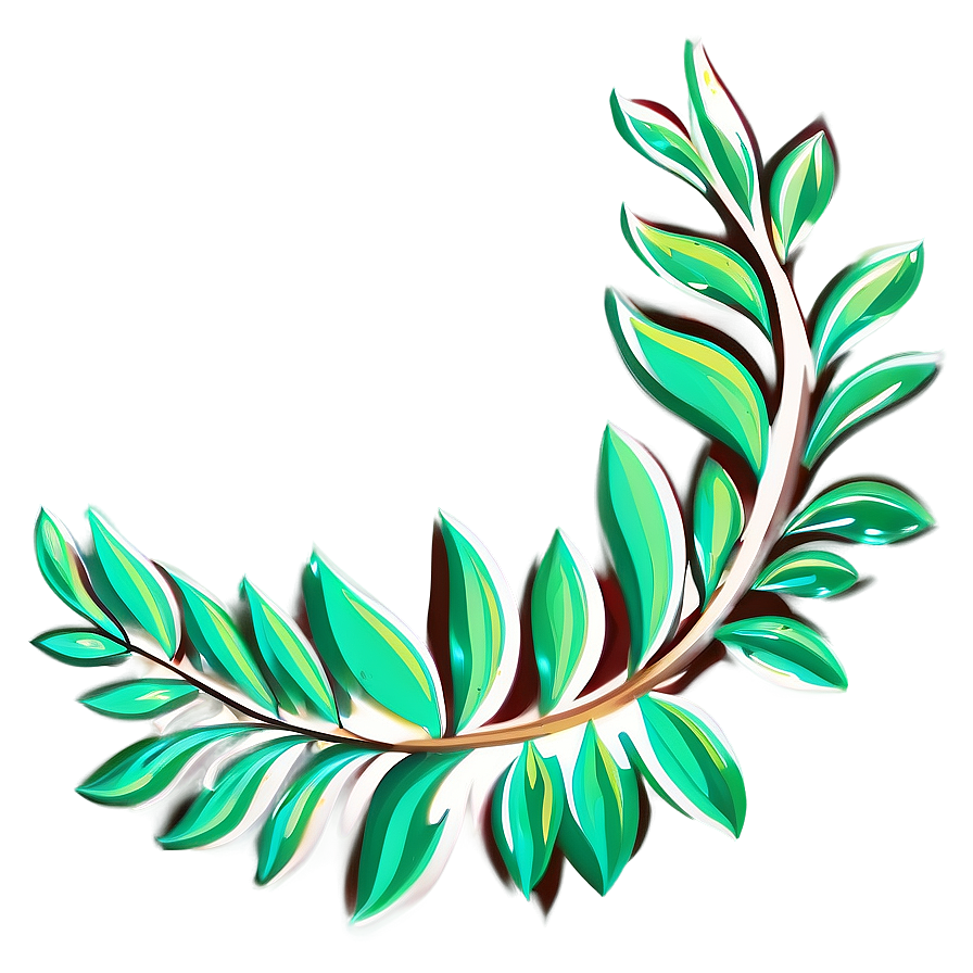 Simple Laurel Outline Png 06262024 PNG image