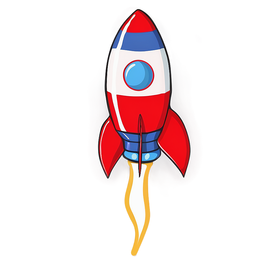 Simple Rocket Clipart Png 06272024 PNG image