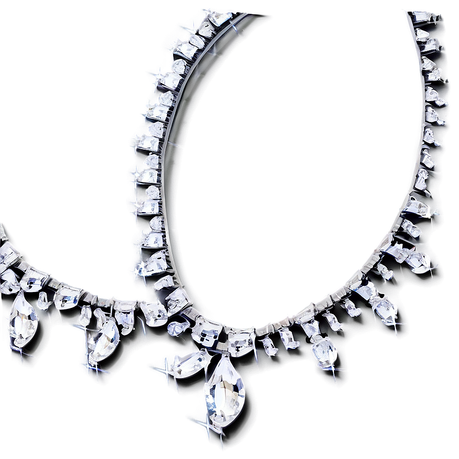 Simple Silver Necklace Png 25 PNG image