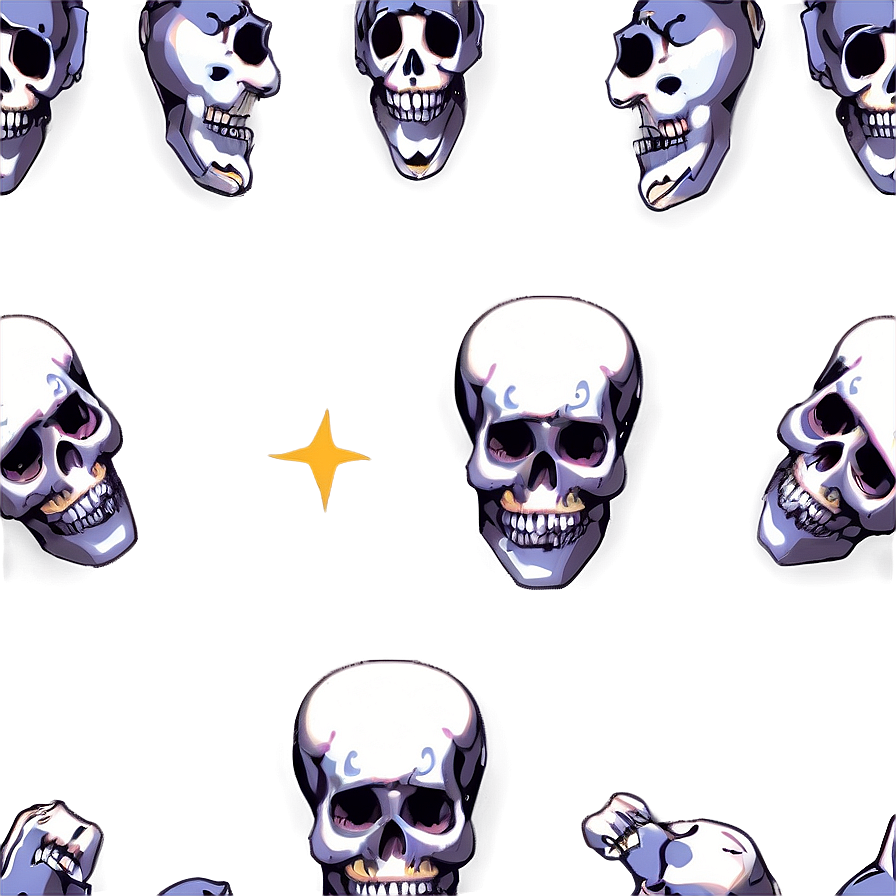 Simple Skull Pattern Png Uwn61 PNG image