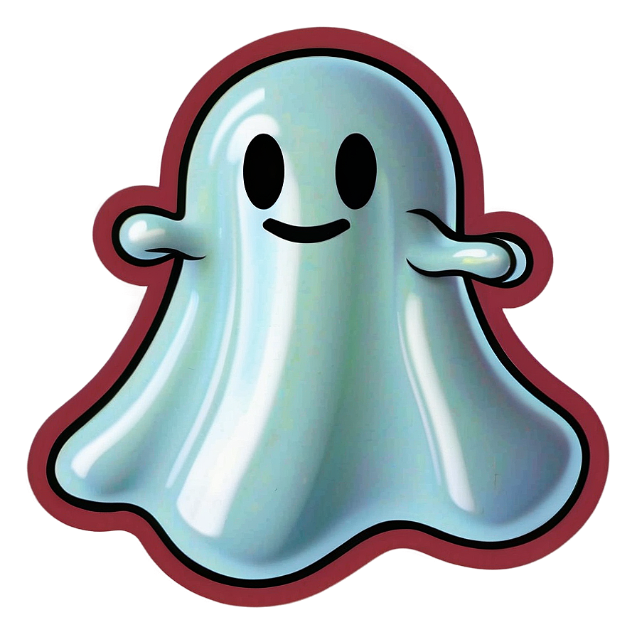 Simple Snapchat Ghost Png 06272024 PNG image