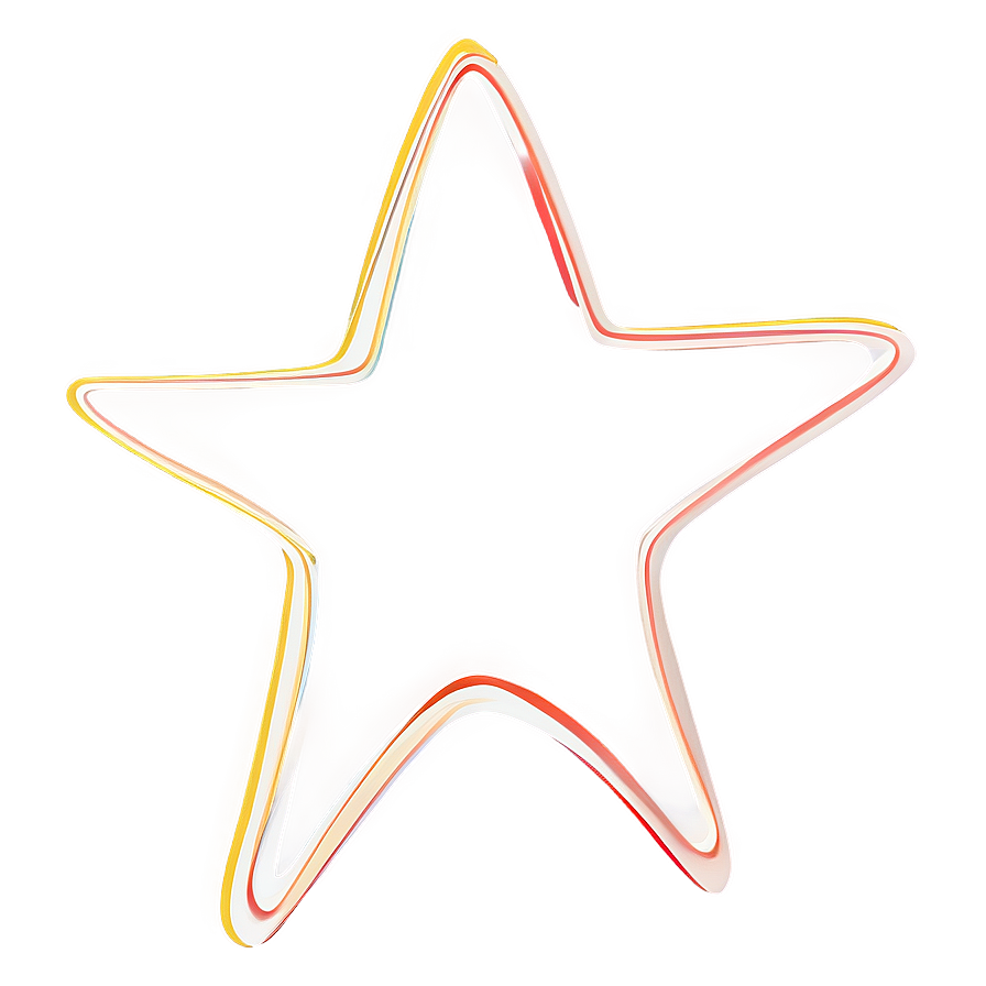 Simple Star Vector Outline Png Wtv2 PNG image