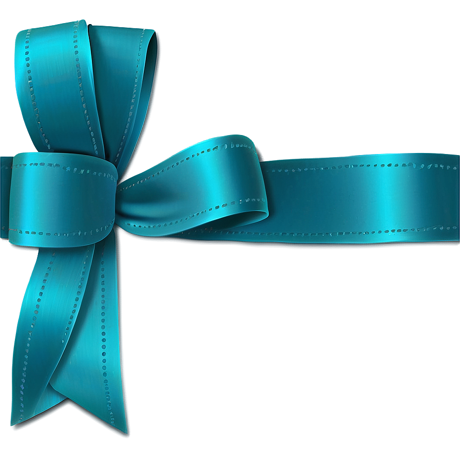 Simple Teal Ribbon Logo Png 33 PNG image