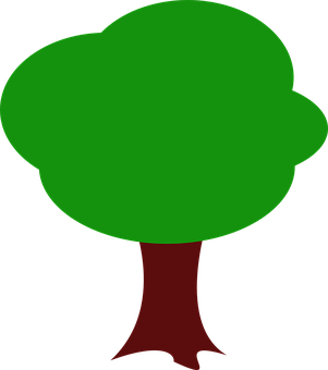 Simple Vector Tree Illustration PNG image