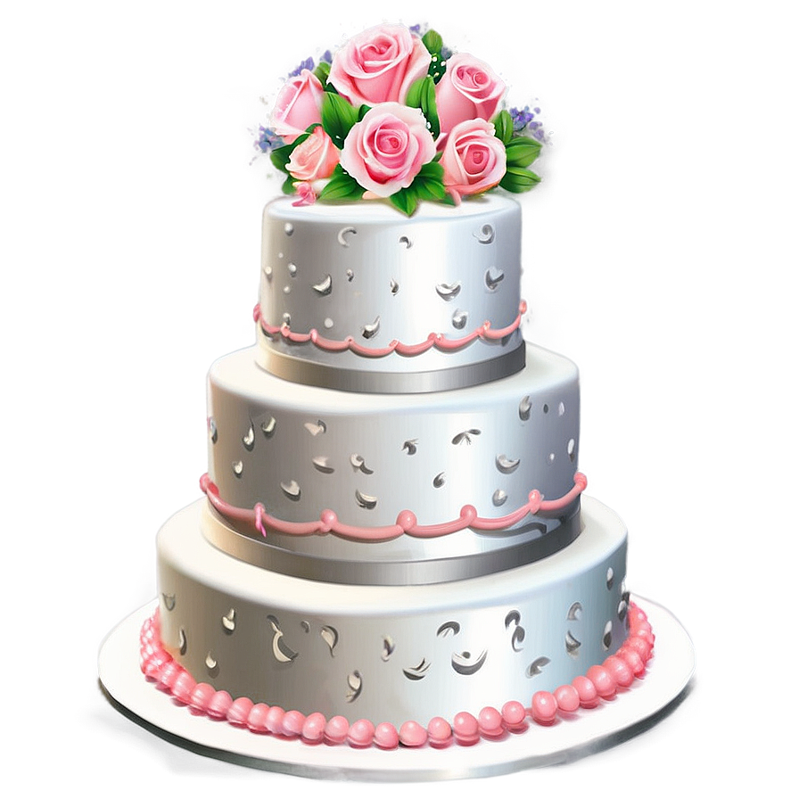 Simple Wedding Cake Png 06122024 PNG image