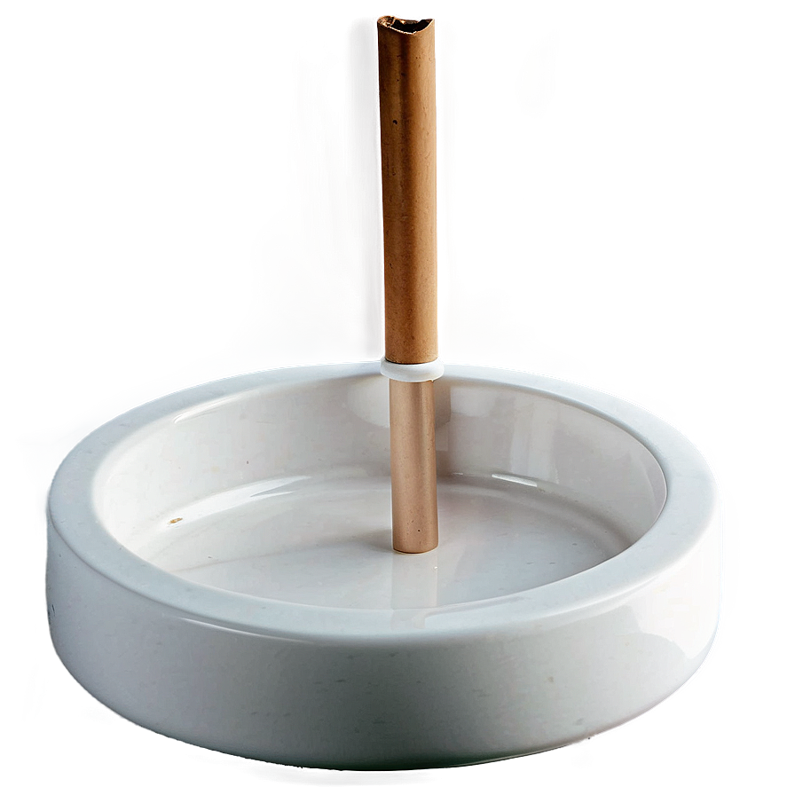 Simple White Ashtray Png 06262024 PNG image