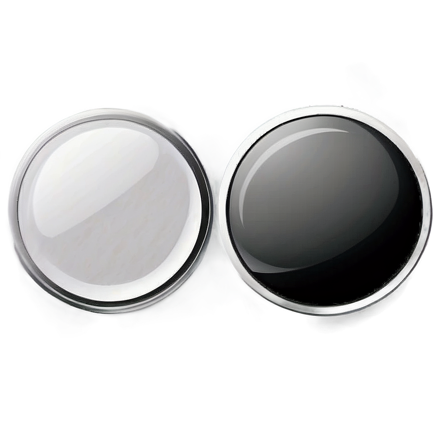 Simple White Button Graphic Png 06272024 PNG image