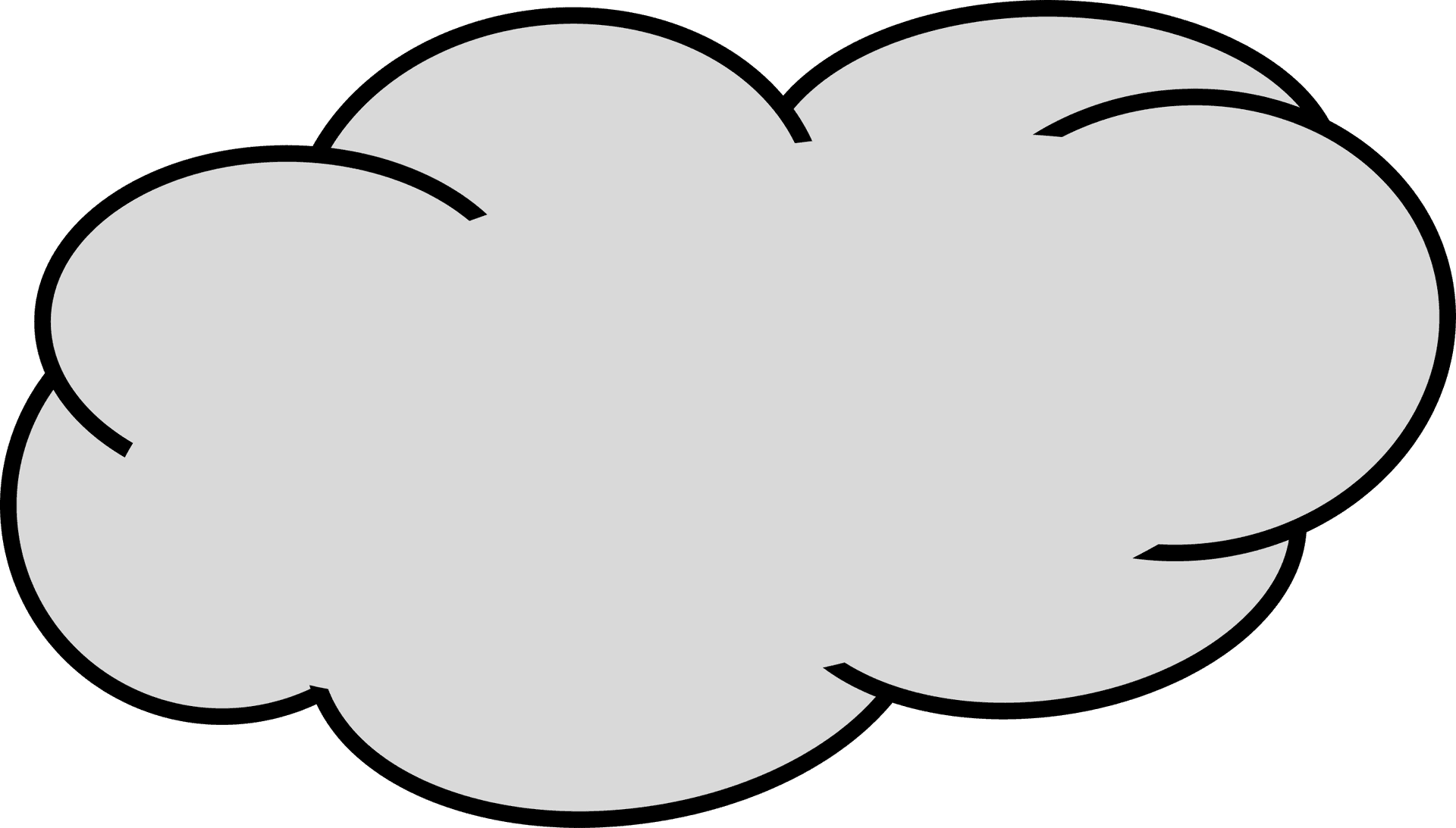 Simple White Cloud Clipart PNG image