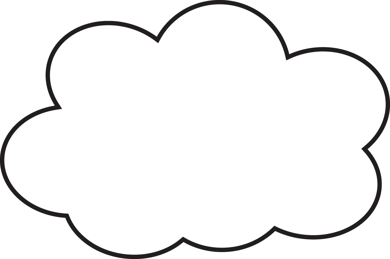 Simple White Cloud Clipart PNG image