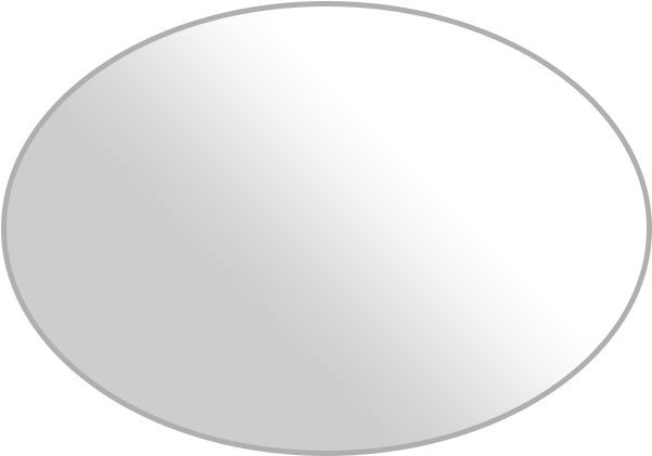 Simple White Oval Shaped Graphic PNG image