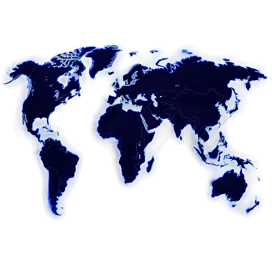 Simple World Map Outline Png Bux PNG image