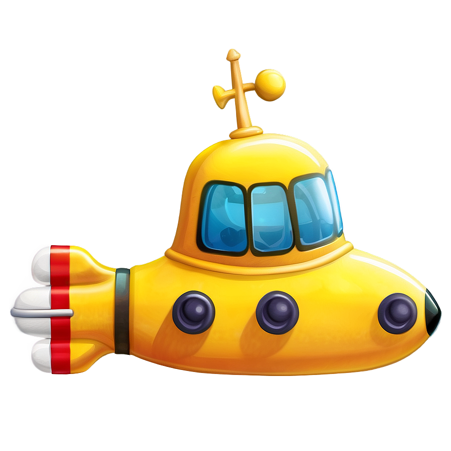 Simple Yellow Submarine Drawing Png 63 PNG image