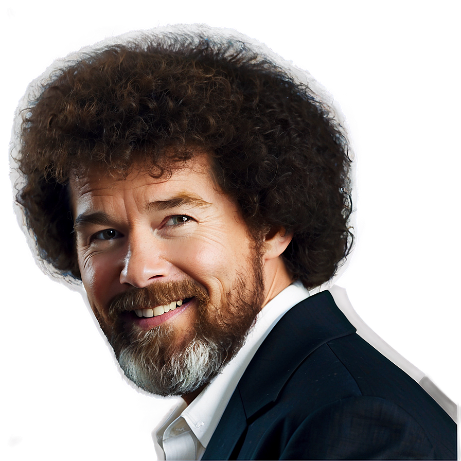 Simplified Bob Ross Hair Png Qcn PNG image