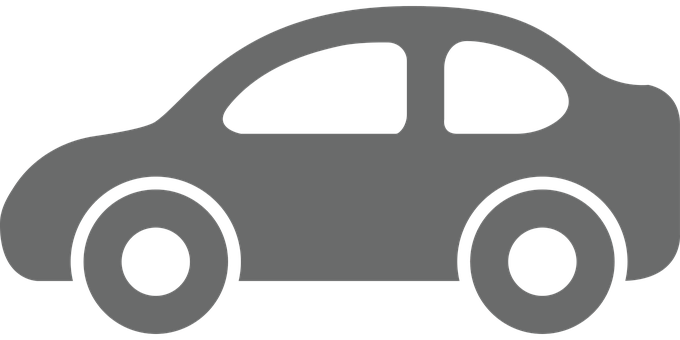 Simplified Car Silhouette PNG image