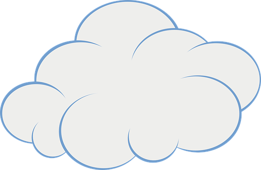 Simplified Cloud Graphic PNG image