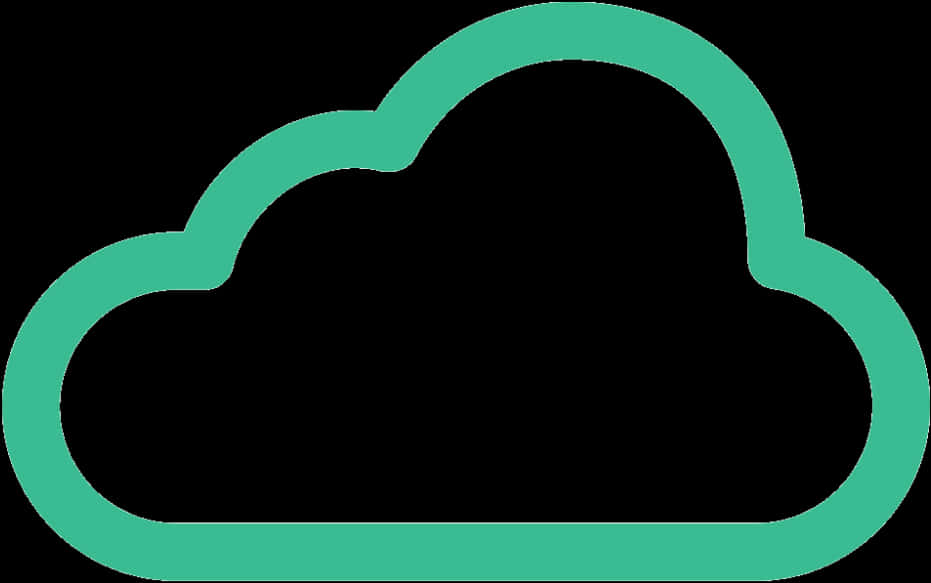 Simplified Cloud Icon PNG image