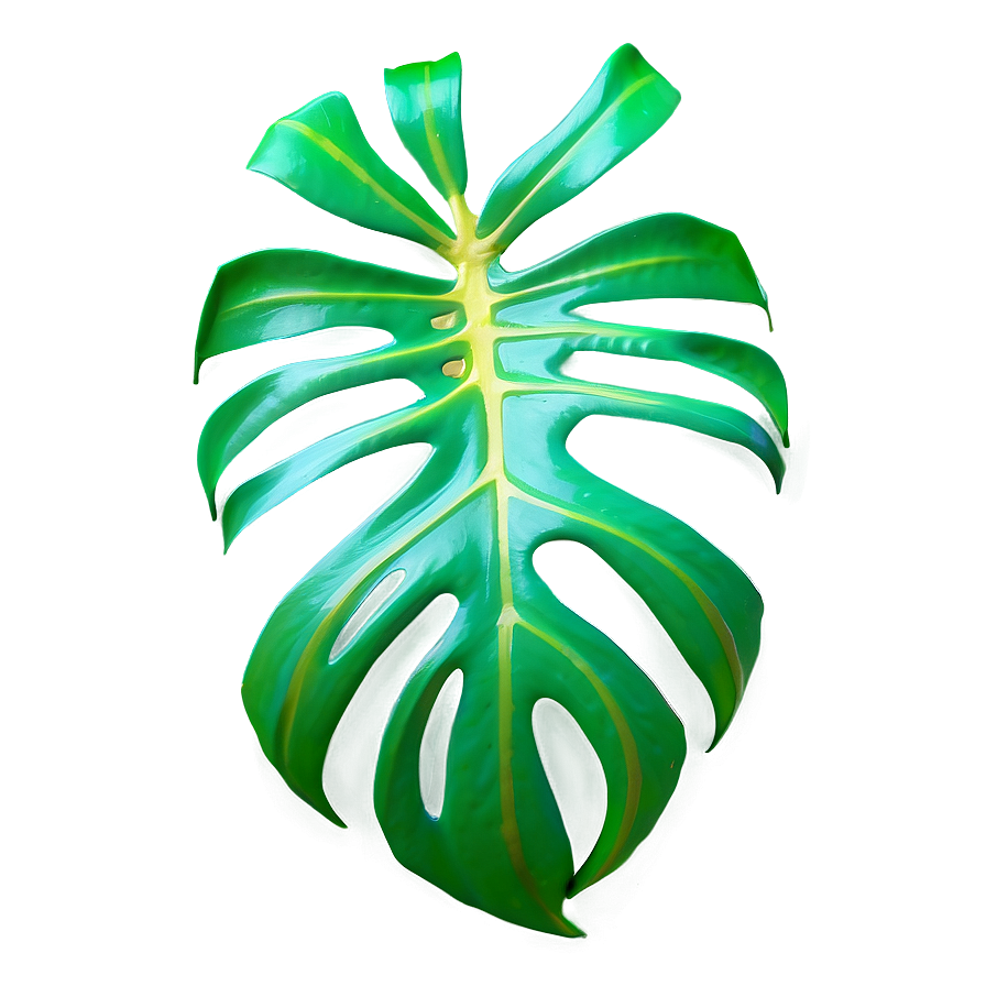 Simplified Monstera Leaf Png Bnb PNG image