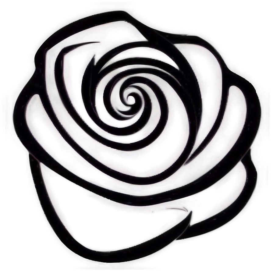 Simplified Rose Drawing Png 06202024 PNG image