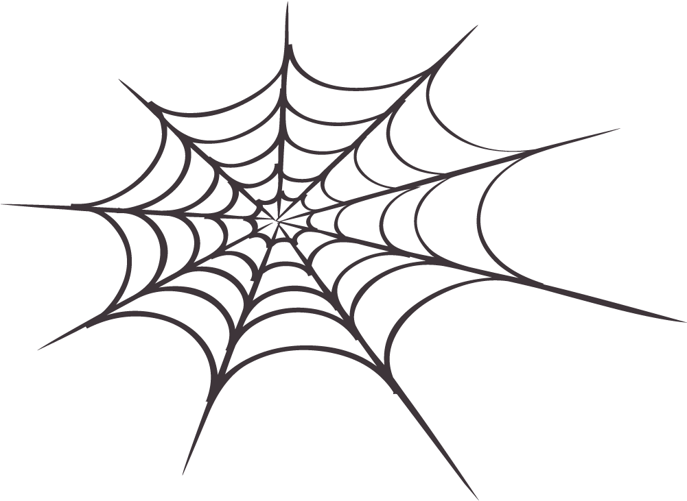 Simplified Spider Web Graphic PNG image