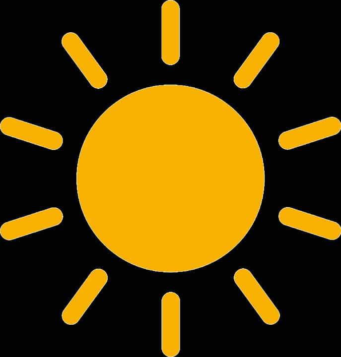 Simplified Sun Icon PNG image