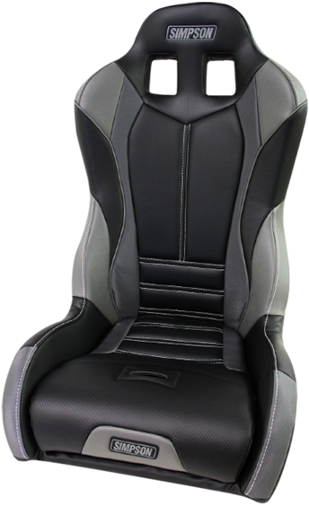 Simpson Racing Seat Black Gray PNG image