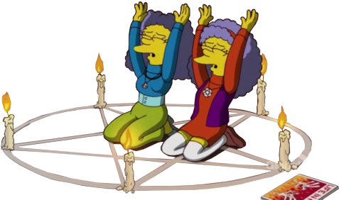 Simpsons Horror Ritual PNG image