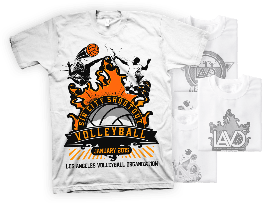 Sin City Shootout_ Volleyball_ T Shirt_ Design_2015 PNG image