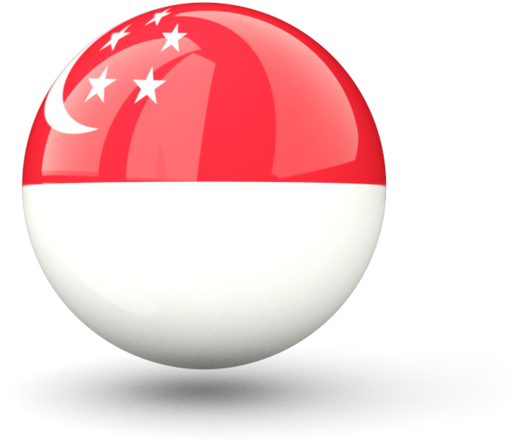 Singapore Flag Sphere3 D Rendering PNG image