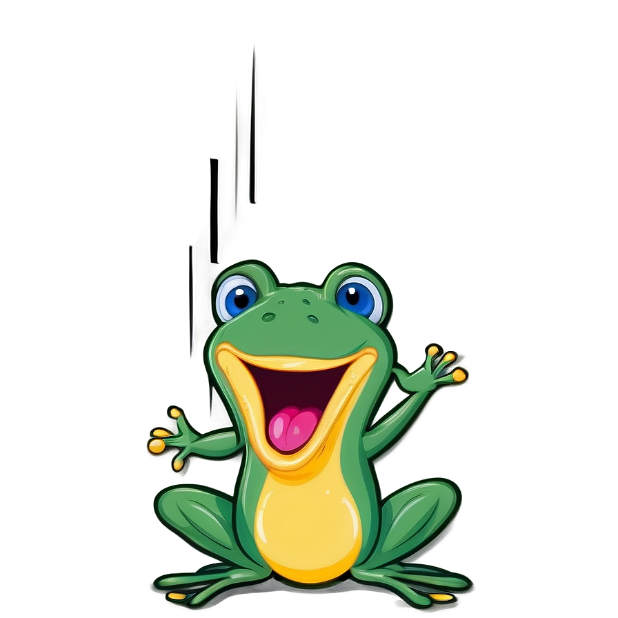 Singing Frog Cartoon Png Fxg PNG image