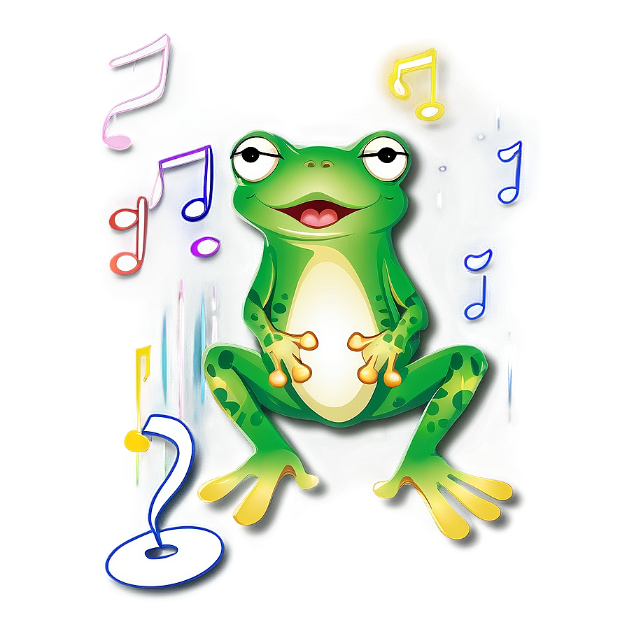 Singing Frog Clipart Png 24 PNG image