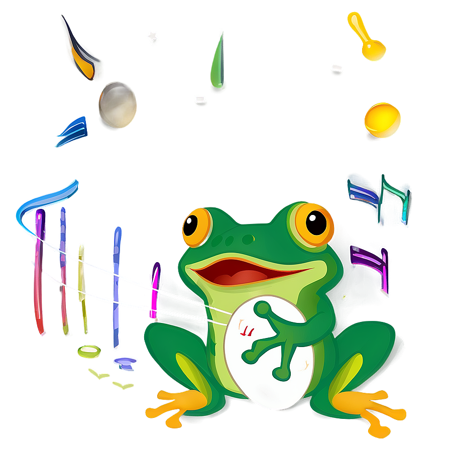 Singing Frog Clipart Png Dcy89 PNG image