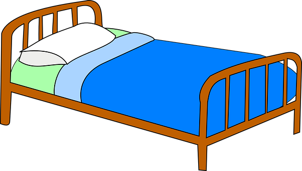 Single Bed Vector Illustration PNG image