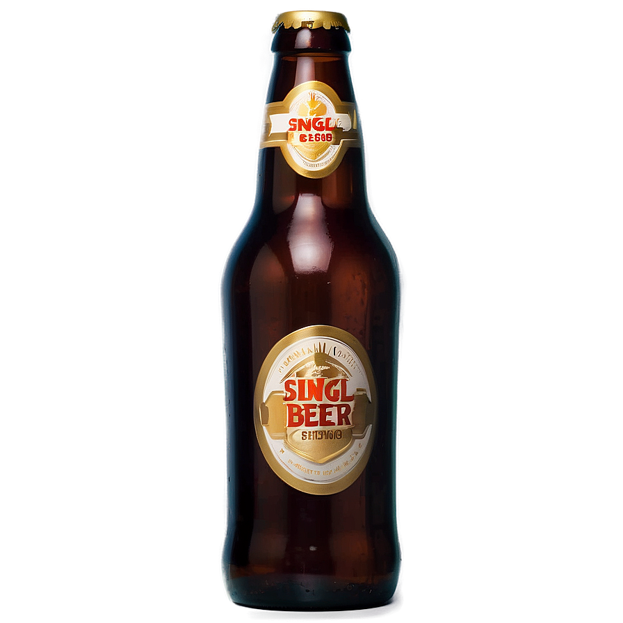 Single Beer Bottle Png Los54 PNG image