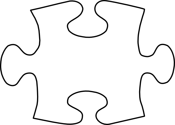 Single Blank Jigsaw Puzzle Piece PNG image