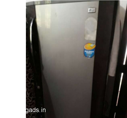 Single Door Refrigeratorwith Magnet PNG image