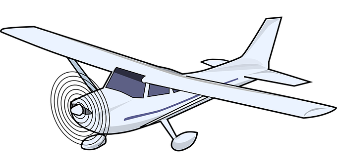 Single Engine Propeller Aircraft Illustration PNG image