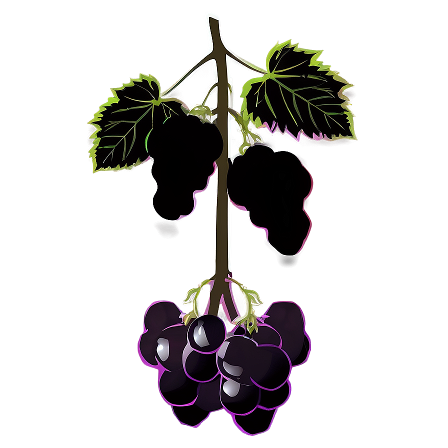Single Grape Silhouette Png 54 PNG image