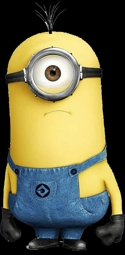 Single Minion Standing Clipart PNG image