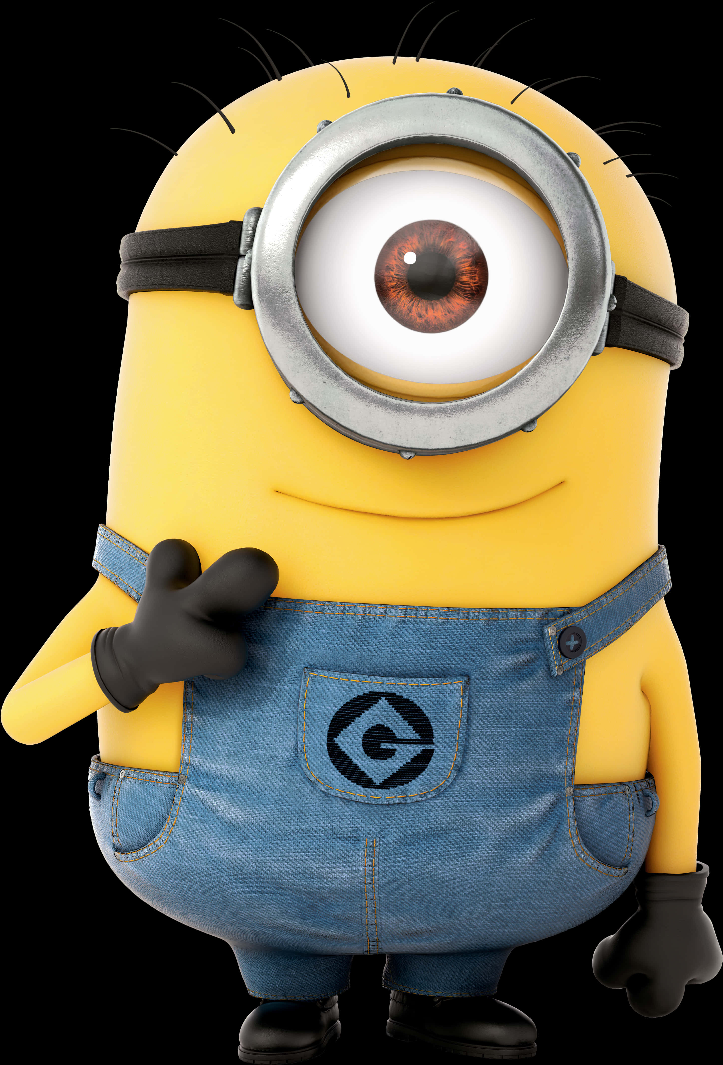 Single Minion Standing Clipart PNG image
