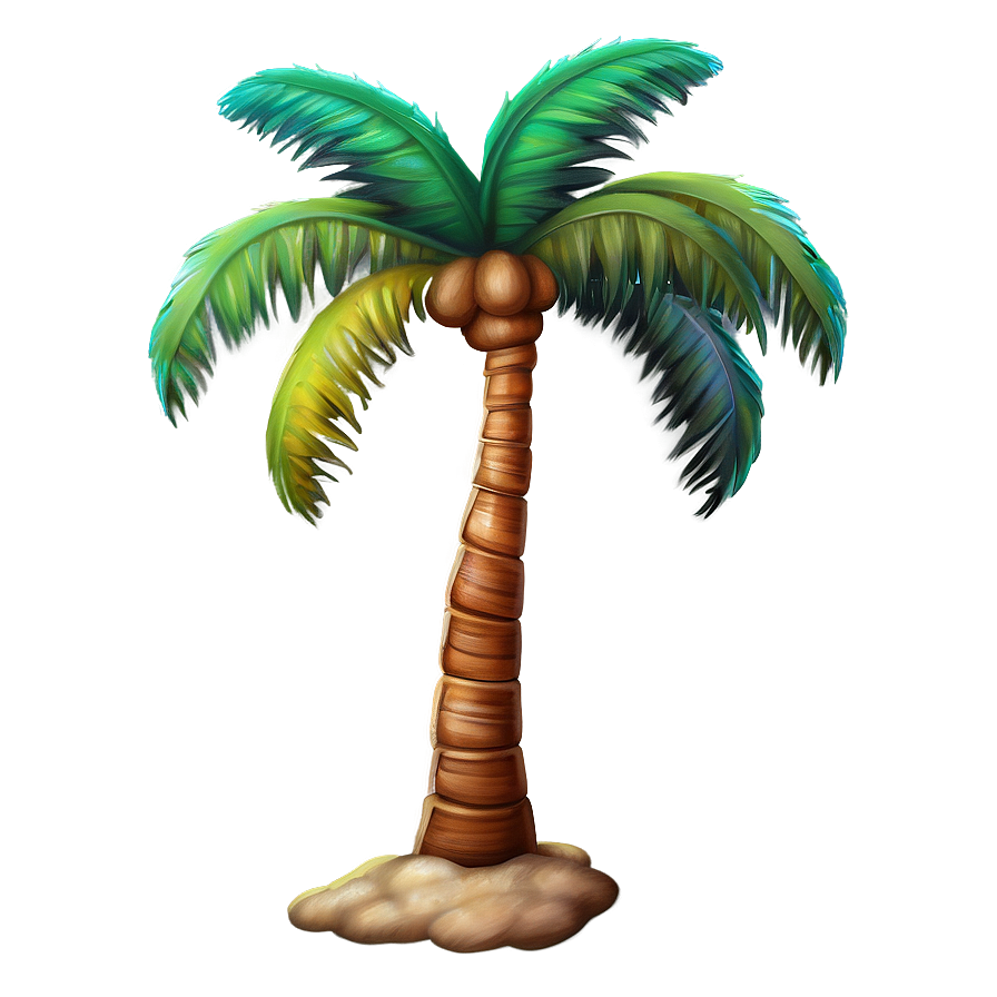 Single Palm Tree Emoji Png 41 PNG image