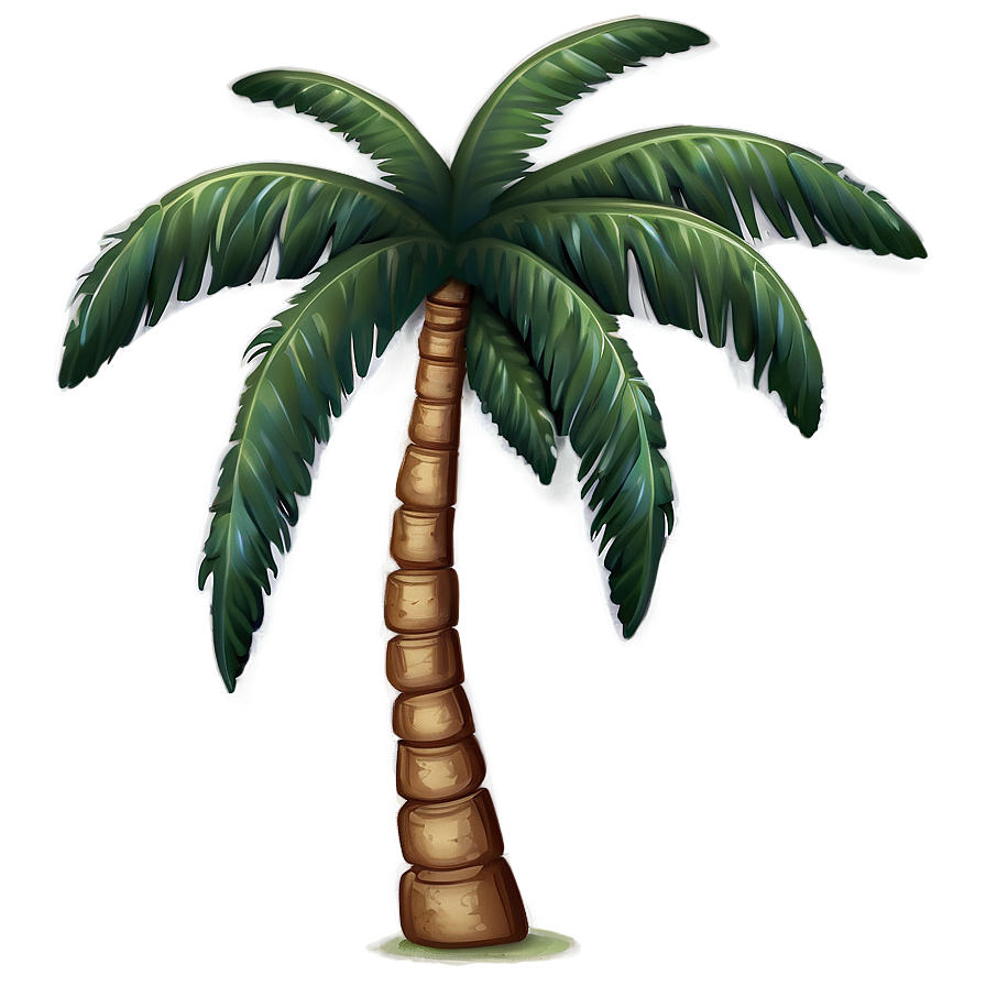 Single Palm Tree Emoji Png Mur76 PNG image