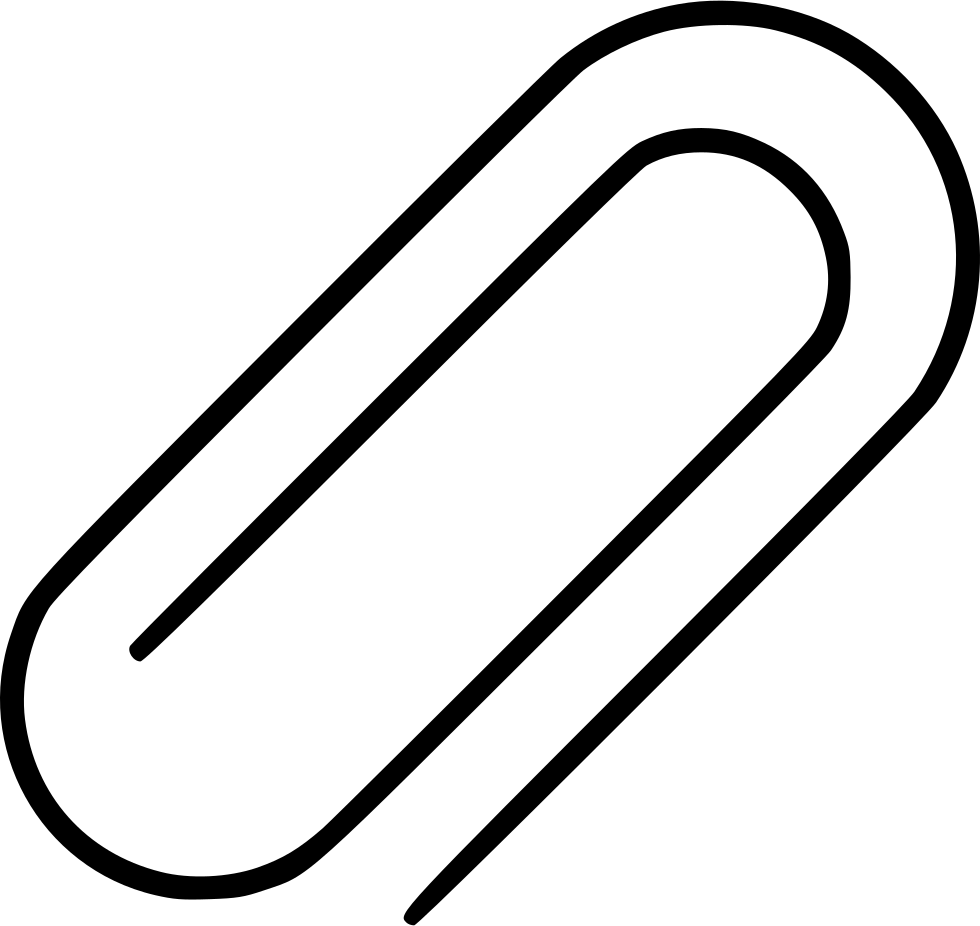 Single Paperclip Isolated PNG image