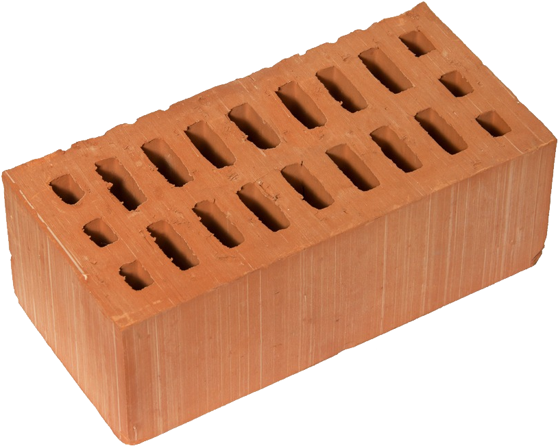 Single Red Clay Brick PNG image